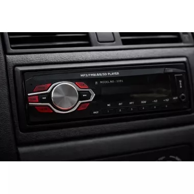 Автомагнитола 1091 Съемная панель Usb+Sd+Fm+Aux+ пульт