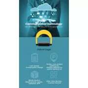 Автоматический замок парковки с дистанционным управлением 180°