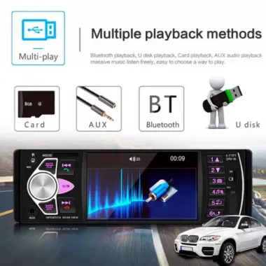 Автомобильная Bluetooth магнитола PI 4023 BT с пультом на руль и большим экраном Автомобильная Bluetooth магнитола PI 4023 BT с пультом на руль и большим экраном