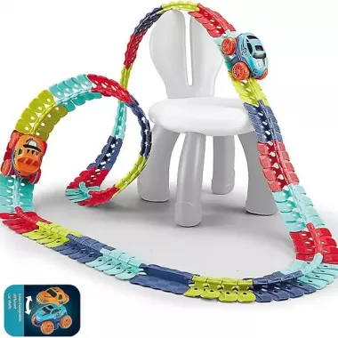 Автомобильная гоночная трасса с машинкой гибкий гоночный трек с машинками Cheangeble Track 138 pcs Автомобильная гоночная трасса с машинкой гибкий гоночный трек с машинками Cheangeble Track 138 pcs