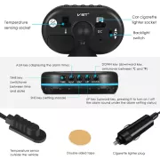 Автомобильные часы – термометр – вольтметр VST – 7009V