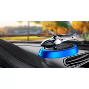 Автомобильный ароматизатор вертолет с раздуванием на солнечной панели + многократная пропитка духов