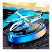 Автомобильный ароматизатор вертолет с раздуванием на солнечной панели + многократная пропитка духов