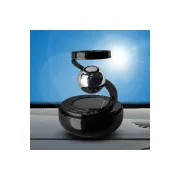 Автомобильный освежитель воздуха/ ароматизатор на солнечной энергии/ левитация кольца/ черный с шариком