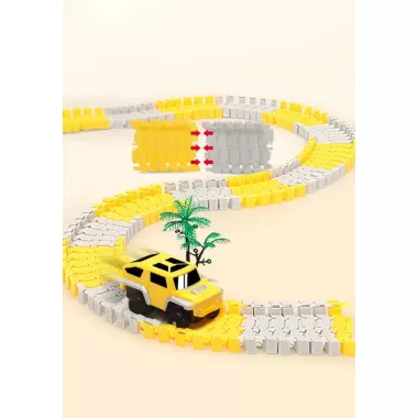 Автомобильный трек Дорожные работы, 333 детали, машинка на батарейке
