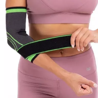 Бандаж локтевого сустава, эластичный бандаж, компрессионный налокотник, фиксатор предплечья.