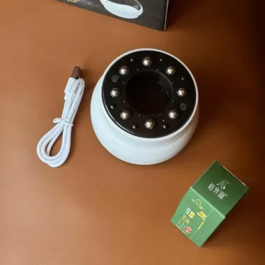 Антицелюлітний вакуумний масажер Intelligent Cupping Massage, акумуляторний ручний масажер для тіла Білий LY-873-White