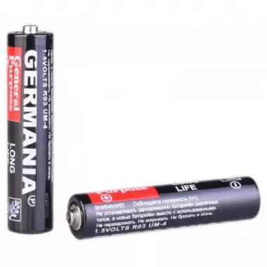 Батарейки МІНІ пальчикові GERMANIA тип ААА 1шт Батарейки МІНІ пальчикові GERMANIA тип ААА 1шт