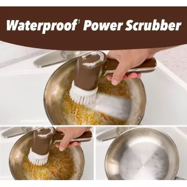 Беспроводная электрическая щетка для уборки и мойки посуды с 5 сменными насадками, USB зарядка