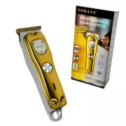 Беспроводная машинка для стрижки волос Sokany SK-LF-16003 4 насадки золотистый