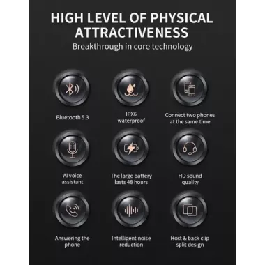 Беспроводная мотогарнитура Y10 на шлеме Bluetooth 5.3