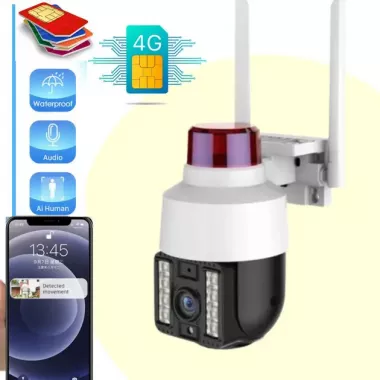Беспроводная уличная камера WiFi PTZ Verto VRT-C262 FHD 4mp поворотная с сигнализацией Беспроводная уличная камера WiFi PTZ Verto VRT-C262 FHD 4mp поворотная с сигнализацией