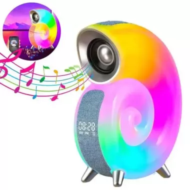 Беспроводная умная колонка ночник Улитка Conch Music Light 4 в 1 портативный RGB светильник с Bluetooth Беспроводная умная колонка ночник Улитка Conch Music Light 4 в 1 портативный RGB светильник с Bluetooth
