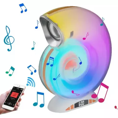 Беспроводная умная колонка ночник Улитка Conch Music Light 4 в 1 портативный RGB светильник с Bluetooth Беспроводная умная колонка ночник Улитка Conch Music Light 4 в 1 портативный RGB светильник с Bluetooth