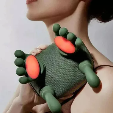 Беспроводной массажер для шеи и плеч, 10 режимов / Электромассажер с подогревом для спины USB