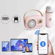 Беспроводной микрофон для караоке, колонка SPEAKER C20 PLUS