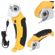 Беспроводные электрические ножницы / Аккумуляторный дисковый резак для картона, Электроножницы до 6 мм, 4 В