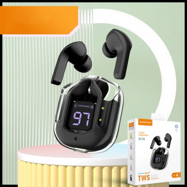 Беспроводные наушники Duopuni BT30 TWS Wireless Headset, Bluetooth 5.3, 250 mAh Black Беспроводные наушники Duopuni BT30 TWS Wireless Headset, Bluetooth 5.3, 250 mAh Black