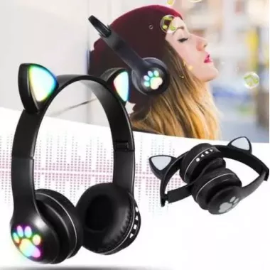 Беспроводные наушники с кошачьими ушками Cat VZV-23M