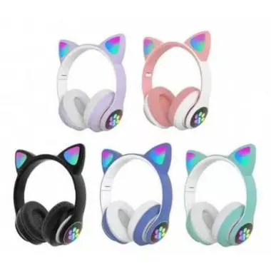 Беспроводные наушники с кошачьими ушками Cat VZV-23M