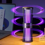 Бесшумная лампа-ловушка для комаров, ночник, зарядка через USB, LY-936