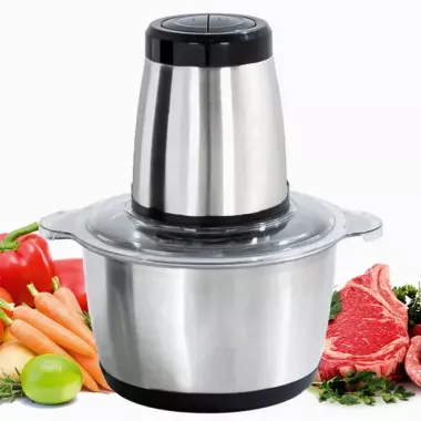 Блендер-чоппер кухонный стационарный измельчитель с металлической чашей KITCHEN EXPERT 2л (250W)