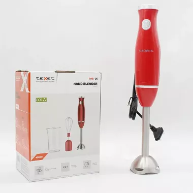 Блендер погружной 3в1, 450Вт, TEXET THB-05 / Ручной блендер измельчитель / Кухонный блендер / Блендер миксер