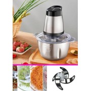 Блендер Raf Food Processor R7019 кухонний подрібнювач 250W металева чаша на 2 л чоппер