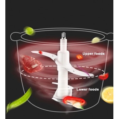 Блендер Raf Food Processor R7019 кухонний подрібнювач 250W металева чаша на 2 л чоппер Блендер Raf Food Processor R7019 кухонний подрібнювач 250W металева чаша на 2 л чоппер