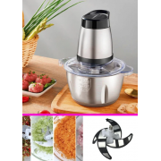 Блендер Raf Food Processor R7019 кухонний подрібнювач 250W металева чаша на 2 л чоппер