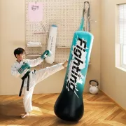 Надувна боксерська груша для дітей 120 см / Надувний тренажер для боксу для підлоги