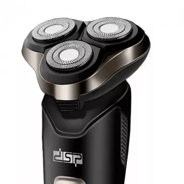 Бритва Электрическая на 3 плавающие головки DSP 60017 Роторная Электробритва мужская для влажного и сухого бритья