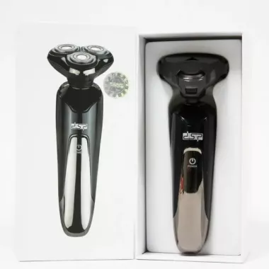 Бритва Электрическая на 3 плавающие головки DSP 60017 Роторная Электробритва мужская для влажного и сухого бритья