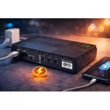 Джерело безперебійного живлення для роутера 10400mAh / Безперебійник для роутера / Повербанк для роутера