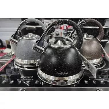 Чайник с гранитным покрытием со свистком Haus Roland HR 704-5 3,5 л из нержавеющей стали