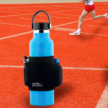 Чехол для спортивной бутылки, карман под телефон и ключи Чехол для спортивной бутылки, карман под телефон и ключи