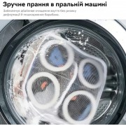 Чохол для прання взуття / Сумка-мішок із захисними вставками для прання взуття 28х25х8 см