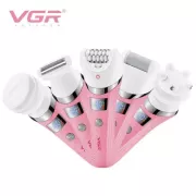 Многофункциональный аккумуляторный эпилятор с подсветкой VGR V-759 5в1 женская электробритва