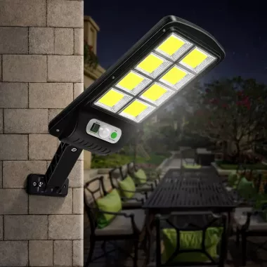 Вуличний ліхтар на стовп Solar sensor light BK-120-8COB-B з датчиком руху та сонячною панеллю Вуличний ліхтар на стовп Solar sensor light BK-120-8COB-B з датчиком руху та сонячною панеллю