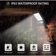 Вуличний ліхтар на стовп Solar sensor light BK-120-8COB-B з датчиком руху та сонячною панеллю