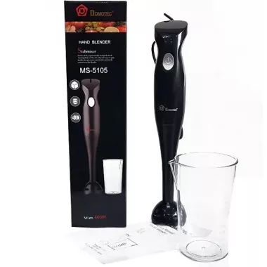 Блендер DOMOTEC MS-5105 (погружной, 400Вт, пластик, + стакан)