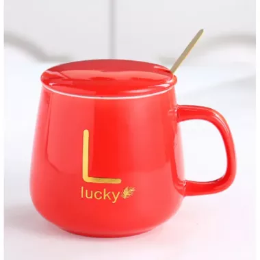 Розовая Чашка на підставці з підігрівом Stenson YG01317 L 400мл