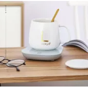 Розовая Чашка на підставці з підігрівом Stenson YG01317 L 400мл