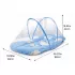 Детская переносная складная кроватка с москитной сеткой / Бескаркасная детская кроватка Голубая Детская переносная складная кроватка с москитной сеткой / Бескаркасная детская кроватка Голубая