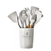 Набор кухонных принадлежностей силиконовый Kitchen Set RB-2239 белый (12 предметов)