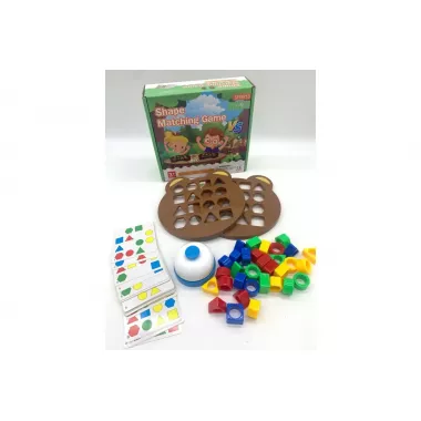 Настольная развивающая игра на соответствие формы и цвета