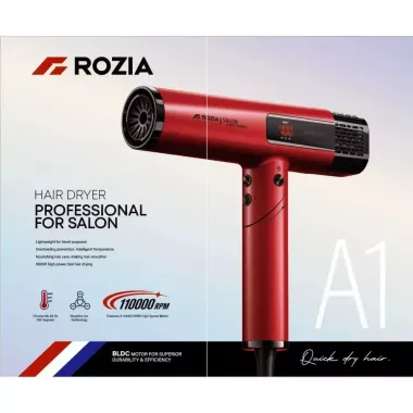 Фен профессиональный для сушки волос ROZIA A1 Professional Hair Dryer AND-6162-9