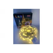 Гирлянда на катушке, от сети, Buble 50м, 8 режимов, теплый белый/ Светодиодная гирлянда на елку