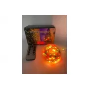 Гирлянда нить Роса от USB, 50м, 500LED МУЛЬТИК / Светодиодная новогодняя гирлянда