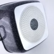 Кастрюля казан с крышкой Benson BN-361 из литого алюминия 3 л Черный (BN-361)